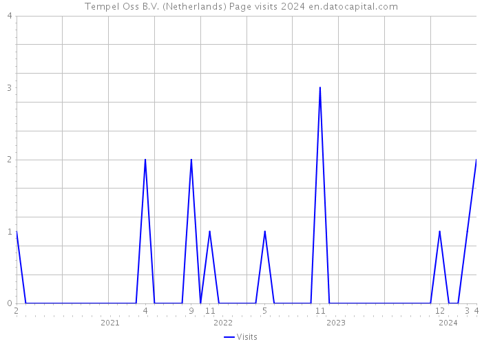 Tempel Oss B.V. (Netherlands) Page visits 2024 