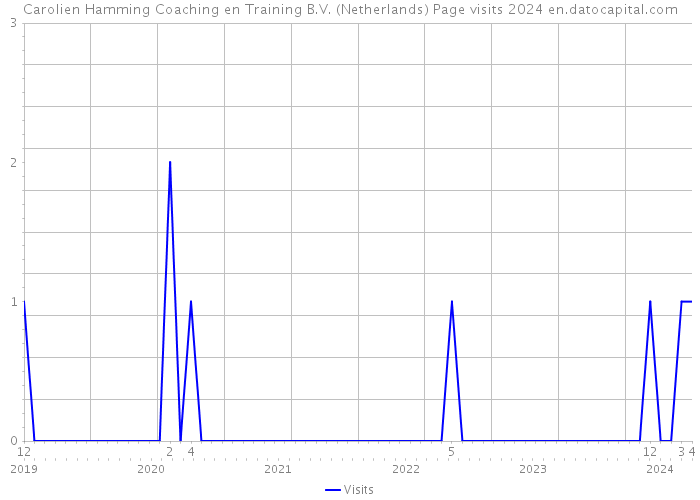 Carolien Hamming Coaching en Training B.V. (Netherlands) Page visits 2024 