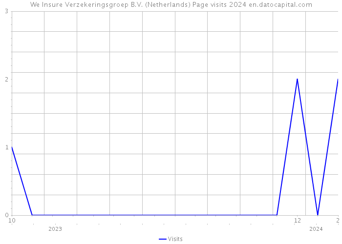 We Insure Verzekeringsgroep B.V. (Netherlands) Page visits 2024 