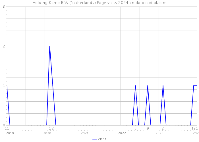 Holding Kamp B.V. (Netherlands) Page visits 2024 