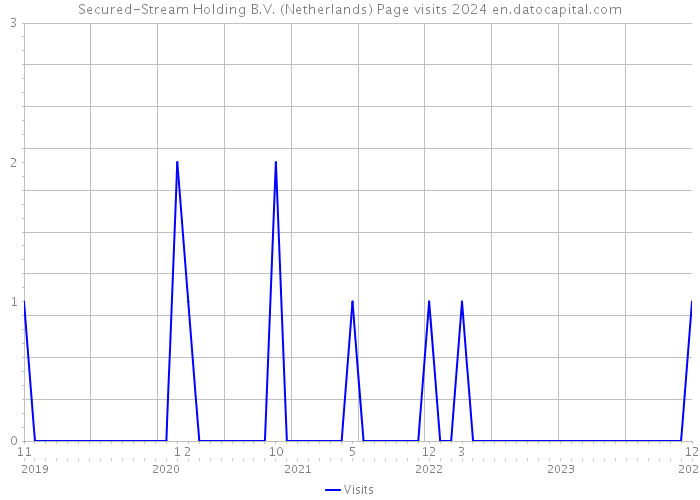 Secured-Stream Holding B.V. (Netherlands) Page visits 2024 