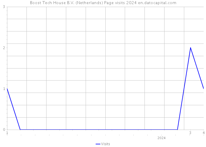 Boost Tech House B.V. (Netherlands) Page visits 2024 