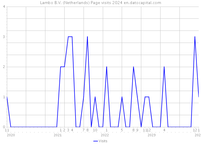 Lambo B.V. (Netherlands) Page visits 2024 