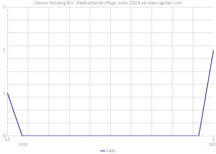 Clavos Holding B.V. (Netherlands) Page visits 2024 