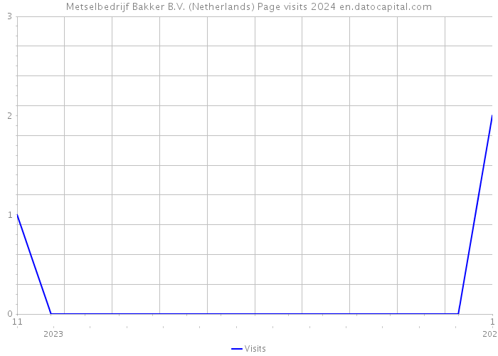 Metselbedrijf Bakker B.V. (Netherlands) Page visits 2024 