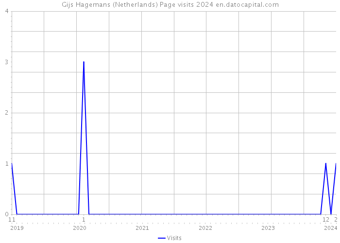 Gijs Hagemans (Netherlands) Page visits 2024 
