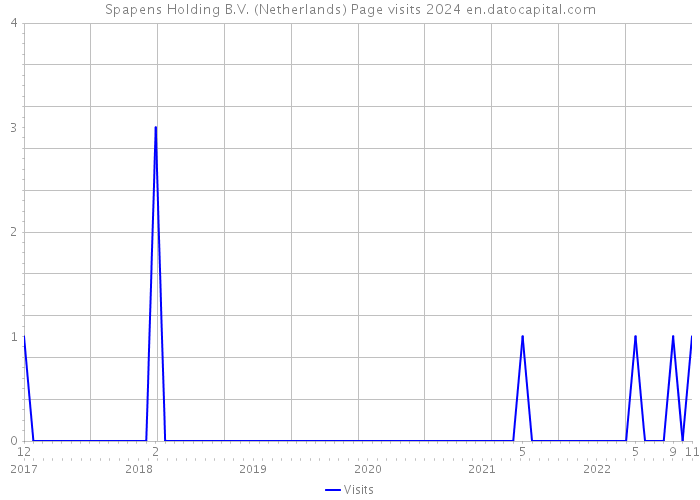 Spapens Holding B.V. (Netherlands) Page visits 2024 