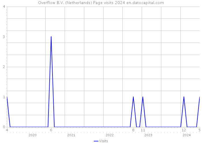 Overflow B.V. (Netherlands) Page visits 2024 