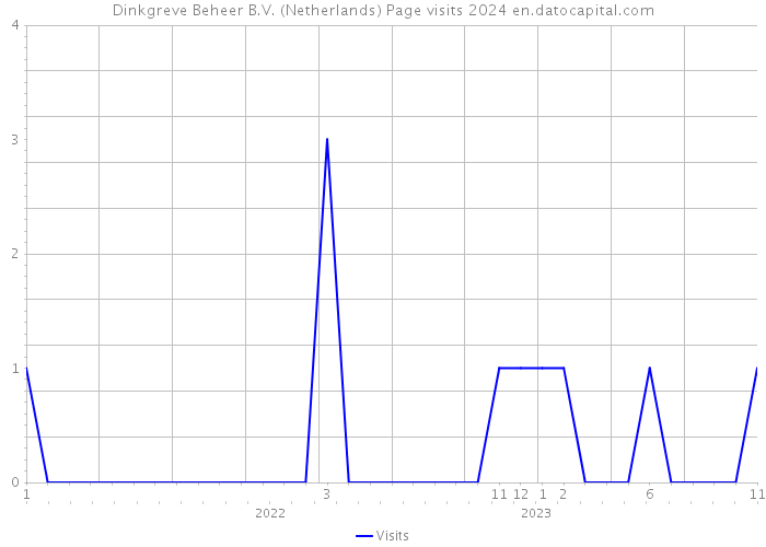Dinkgreve Beheer B.V. (Netherlands) Page visits 2024 