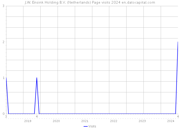 J.W. Ensink Holding B.V. (Netherlands) Page visits 2024 