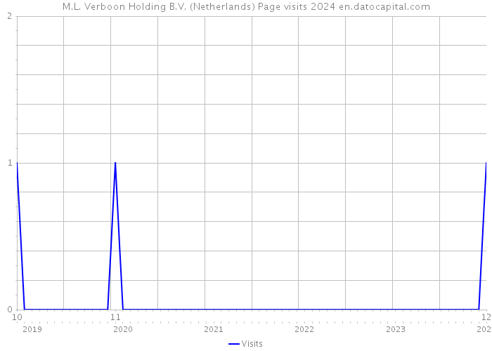 M.L. Verboon Holding B.V. (Netherlands) Page visits 2024 