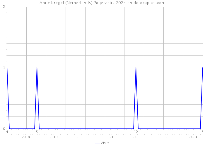 Anne Kregel (Netherlands) Page visits 2024 