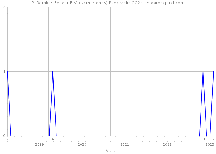 P. Romkes Beheer B.V. (Netherlands) Page visits 2024 