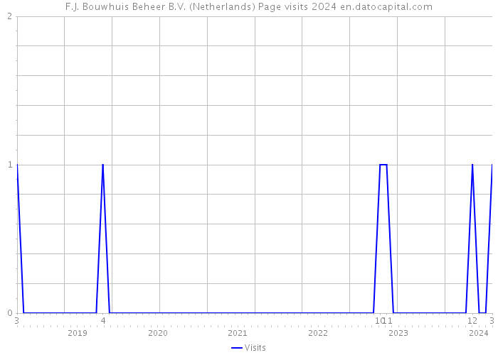 F.J. Bouwhuis Beheer B.V. (Netherlands) Page visits 2024 