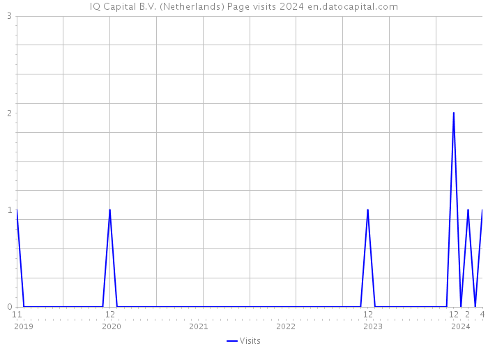 IQ Capital B.V. (Netherlands) Page visits 2024 