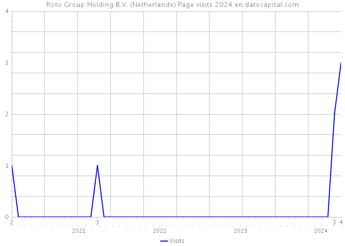 Roto Group Holding B.V. (Netherlands) Page visits 2024 