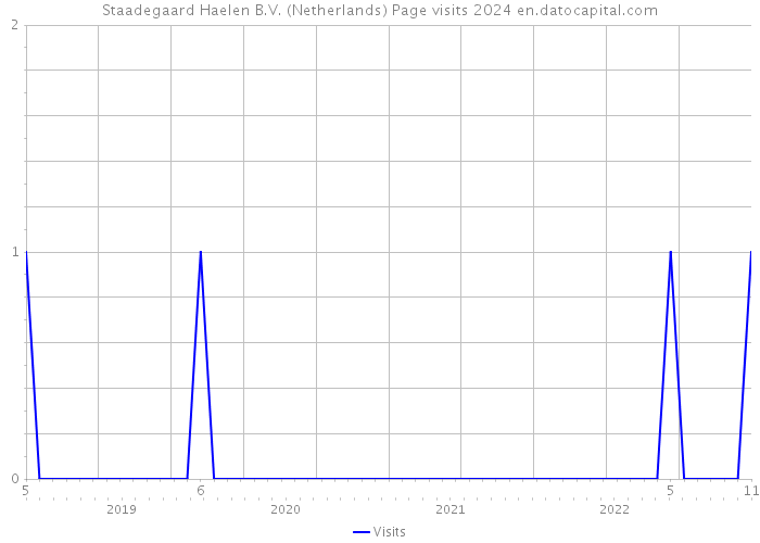Staadegaard Haelen B.V. (Netherlands) Page visits 2024 