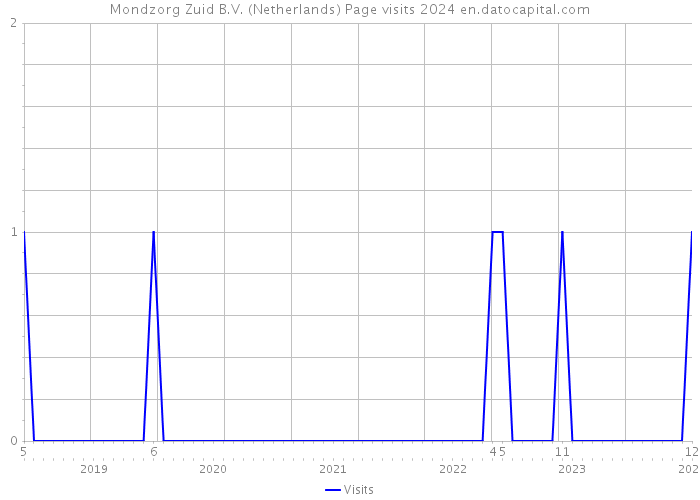 Mondzorg Zuid B.V. (Netherlands) Page visits 2024 