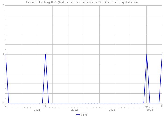 Levant Holding B.V. (Netherlands) Page visits 2024 