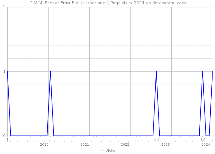 G.M.M. Beheer Emst B.V. (Netherlands) Page visits 2024 