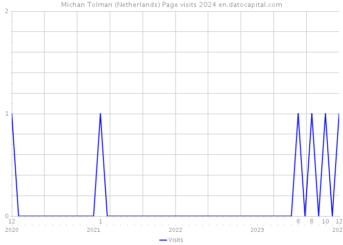 Michan Tolman (Netherlands) Page visits 2024 