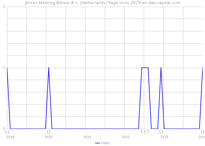 Jeroen Menting Beheer B.V. (Netherlands) Page visits 2024 