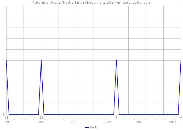 Antonius Hodes (Netherlands) Page visits 2024 