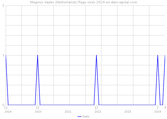 Magnus Vaaler (Netherlands) Page visits 2024 