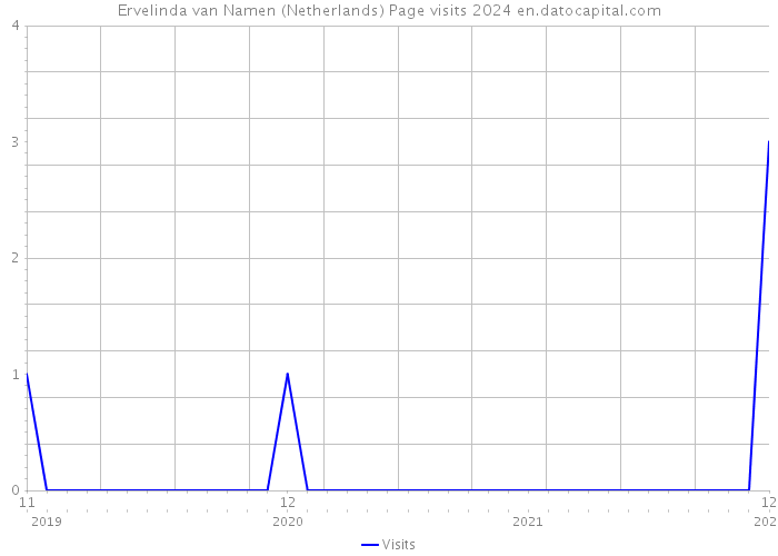 Ervelinda van Namen (Netherlands) Page visits 2024 