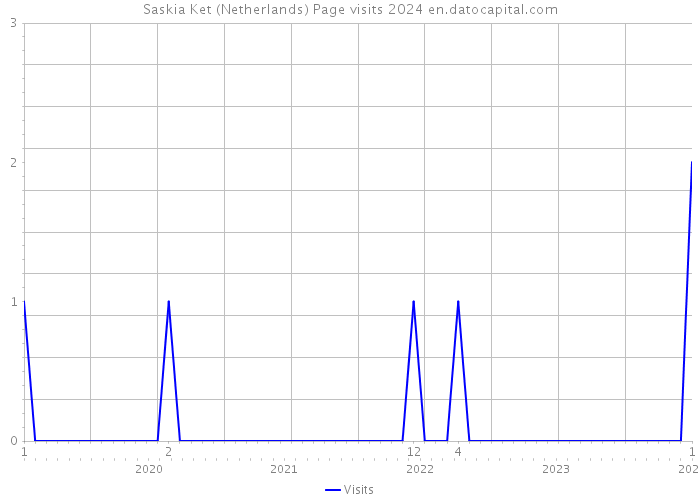 Saskia Ket (Netherlands) Page visits 2024 