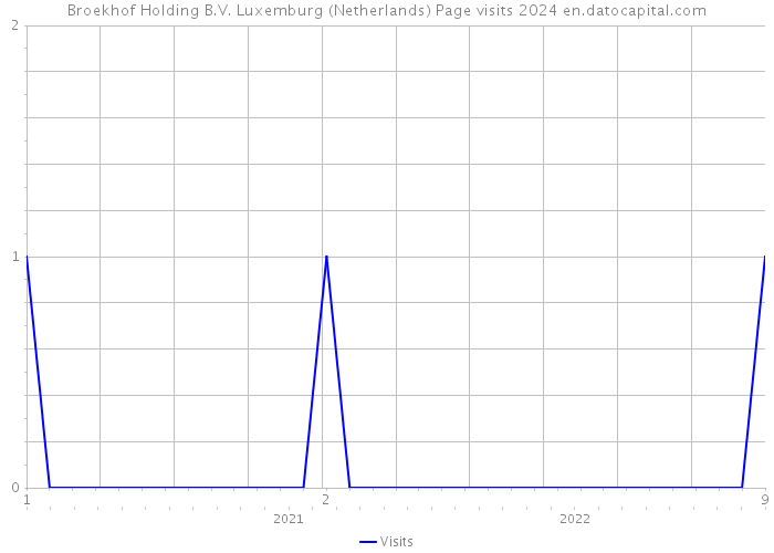 Broekhof Holding B.V. Luxemburg (Netherlands) Page visits 2024 