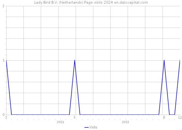 Lady Bird B.V. (Netherlands) Page visits 2024 