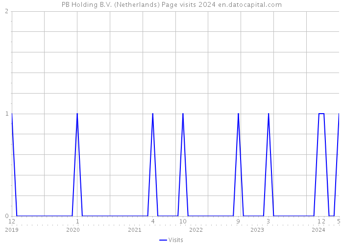 PB Holding B.V. (Netherlands) Page visits 2024 