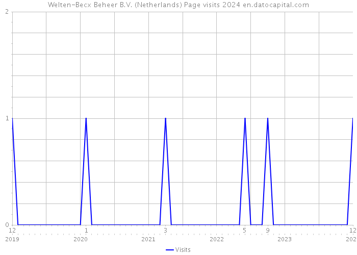 Welten-Becx Beheer B.V. (Netherlands) Page visits 2024 