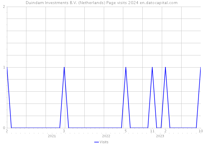 Duindam Investments B.V. (Netherlands) Page visits 2024 