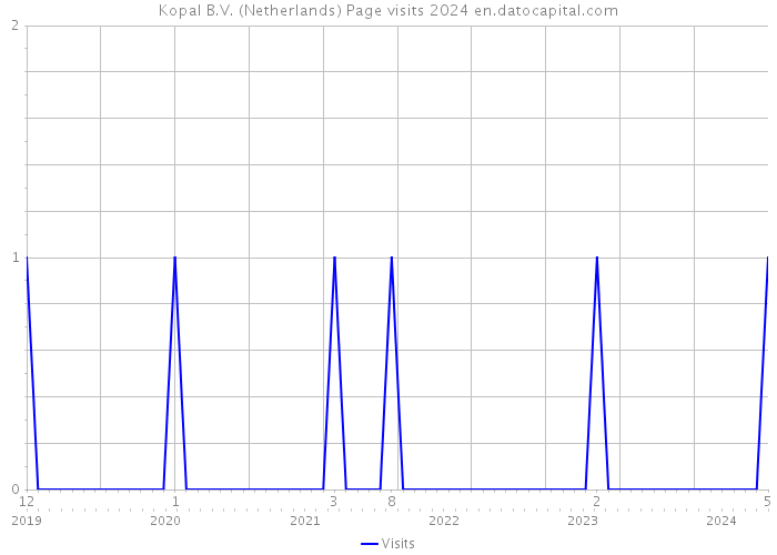 Kopal B.V. (Netherlands) Page visits 2024 