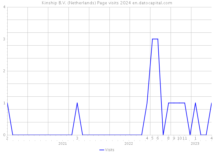 Kinship B.V. (Netherlands) Page visits 2024 