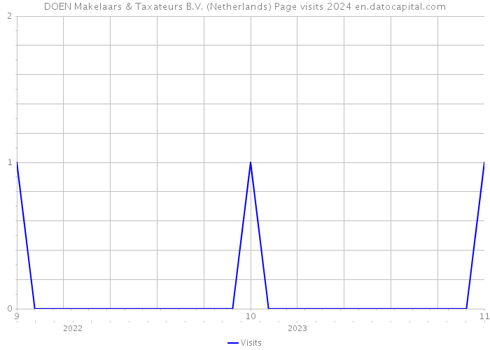 DOEN Makelaars & Taxateurs B.V. (Netherlands) Page visits 2024 