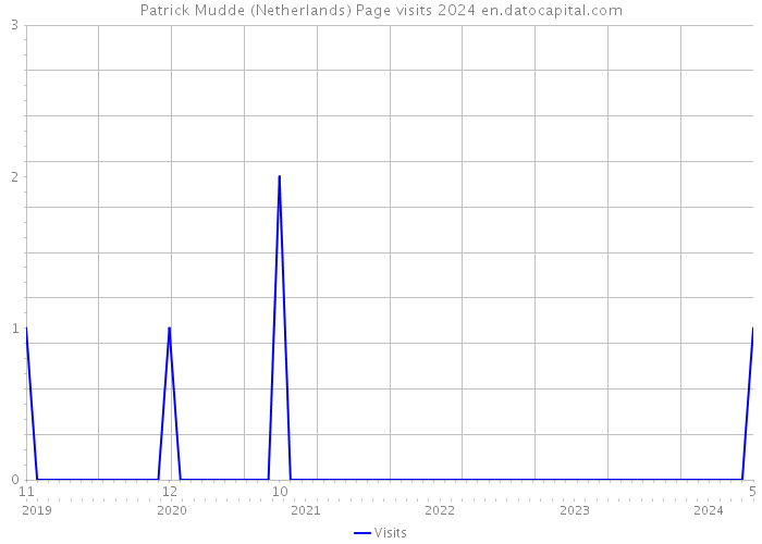 Patrick Mudde (Netherlands) Page visits 2024 