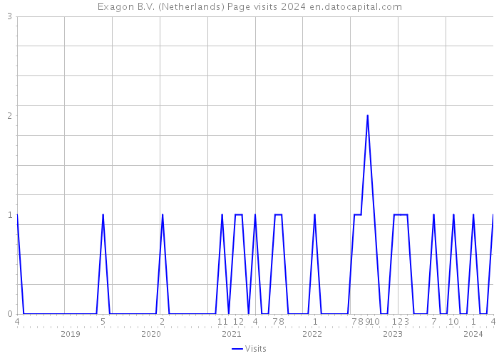 Exagon B.V. (Netherlands) Page visits 2024 