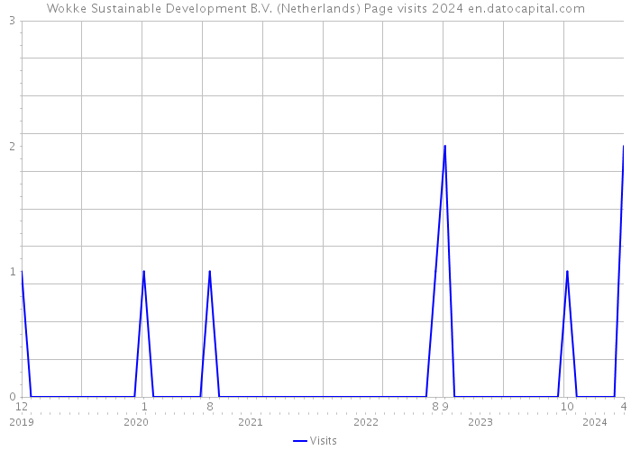 Wokke Sustainable Development B.V. (Netherlands) Page visits 2024 