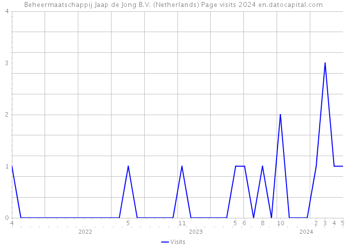 Beheermaatschappij Jaap de Jong B.V. (Netherlands) Page visits 2024 