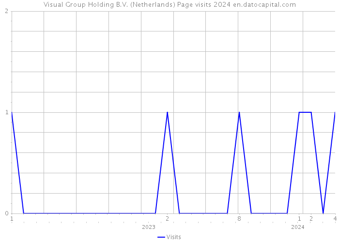 Visual Group Holding B.V. (Netherlands) Page visits 2024 