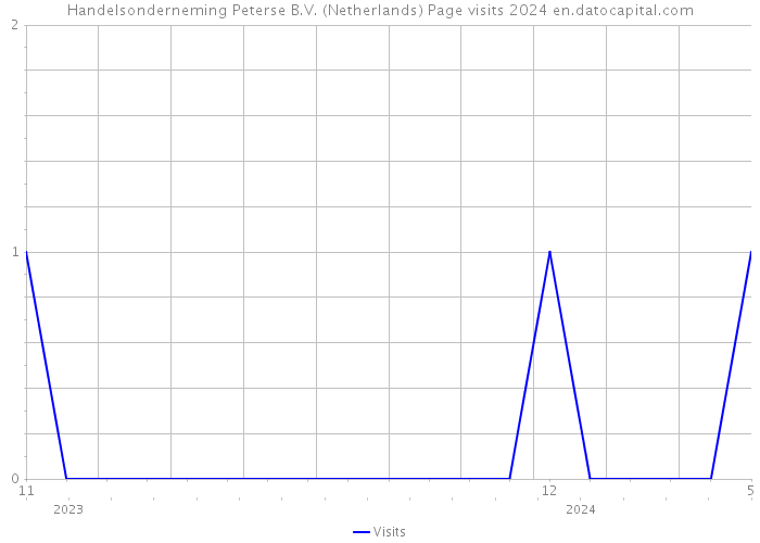 Handelsonderneming Peterse B.V. (Netherlands) Page visits 2024 