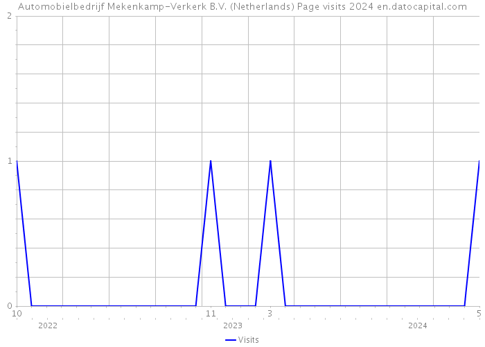 Automobielbedrijf Mekenkamp-Verkerk B.V. (Netherlands) Page visits 2024 