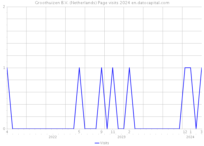 Groothuizen B.V. (Netherlands) Page visits 2024 