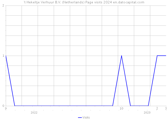 't Hekeltje Verhuur B.V. (Netherlands) Page visits 2024 