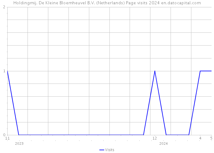 Holdingmij. De Kleine Bloemheuvel B.V. (Netherlands) Page visits 2024 
