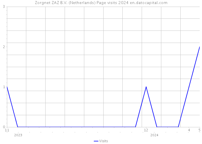 Zorgnet ZAZ B.V. (Netherlands) Page visits 2024 