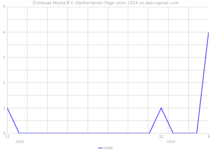 Zichtbaar Media B.V. (Netherlands) Page visits 2024 